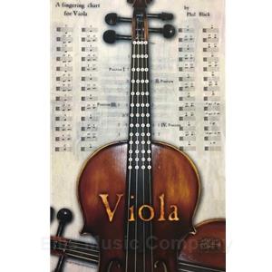 Santorella Viola Fingering Chart Poster