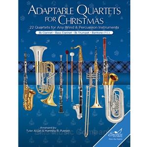 Adaptable Quartets for Christmas - Clarinet, Bass Clarinet, Trumpet, or Baritone T.C.