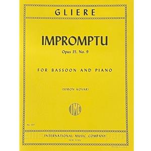 GLIERE - Impromptu, Opus 35, No. 9 for Bassoon and Piano