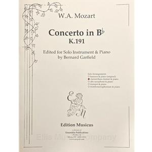 MOZART - Concerto in Bb, K. 191 (originally for bassoon) for Bass Clarinet