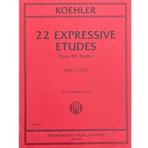 KOEHLER - 22 Expressive Etudes, Op. 89, Book 1 for Flute