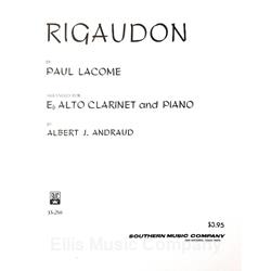 LACOME - Rigaudon for Alto Clarinet & Piano